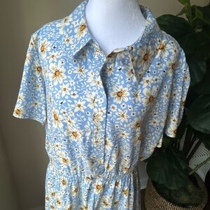 Primark Blue Floral Dress